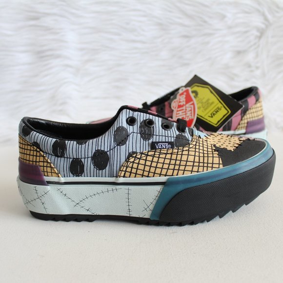 vans x the nightmare before christmas era sally platform skate shoe